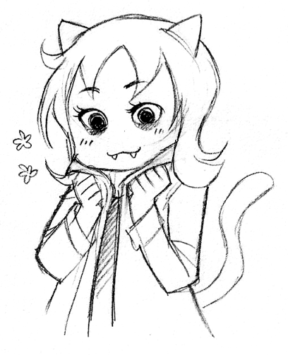 roxy-l0londe: roughkiss: zu-art: Nepeta baby Either the artist has breasts or has actually observed 