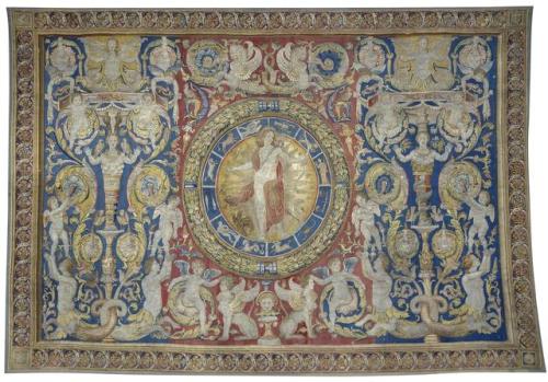 acrosscenturiesandgenerations:▪Tapestry: Apollo and the Signs of the Zodiac.Place of origin: Flander