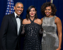 celebritiesofcolor:  Michelle Obama and Barack