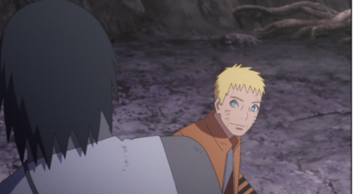milkshake-fairy:What kind of gross flirting in the middle of the battle field?? Boruto’s dads are so