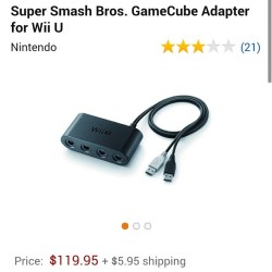 Are you f-ing kidding me?!?! Glad I grabbed one when I did.  #gamecubeadapter  #supersmashbros #thestruggleisreal