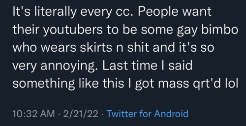 Reblog If You Think Minecraft Youtubers Should Be Gay Bimbos Who Wear Skirts And Shit