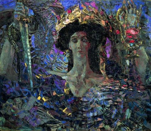 russian-style: Mikhail Vrubel - Azrael, angel of death, 1906 