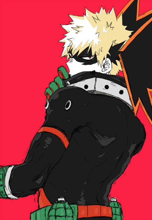 nihui-223art:  just some drawings I did this afternoon, I wanted to draw Bakugou with his Winter outfit (I’m a bit late?), also the first time I saw it I thought he could hide a kitty in there 