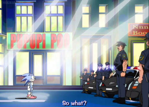 asutori: i had to watch this entire scene twice bc i was laughing too hard at the signs in the bg to