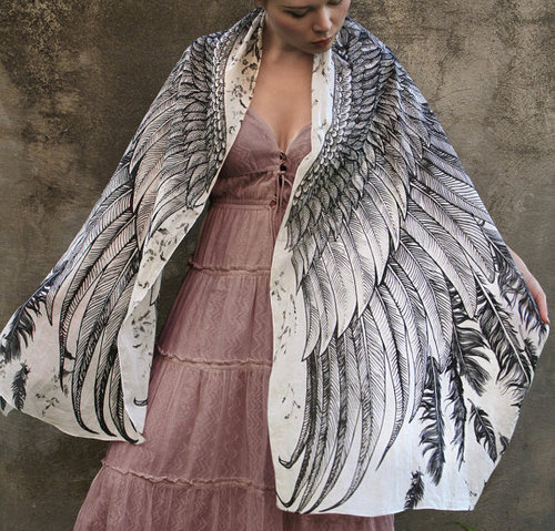 Roza Khamitova -Shovava Wing Scarves , Feather Of Me