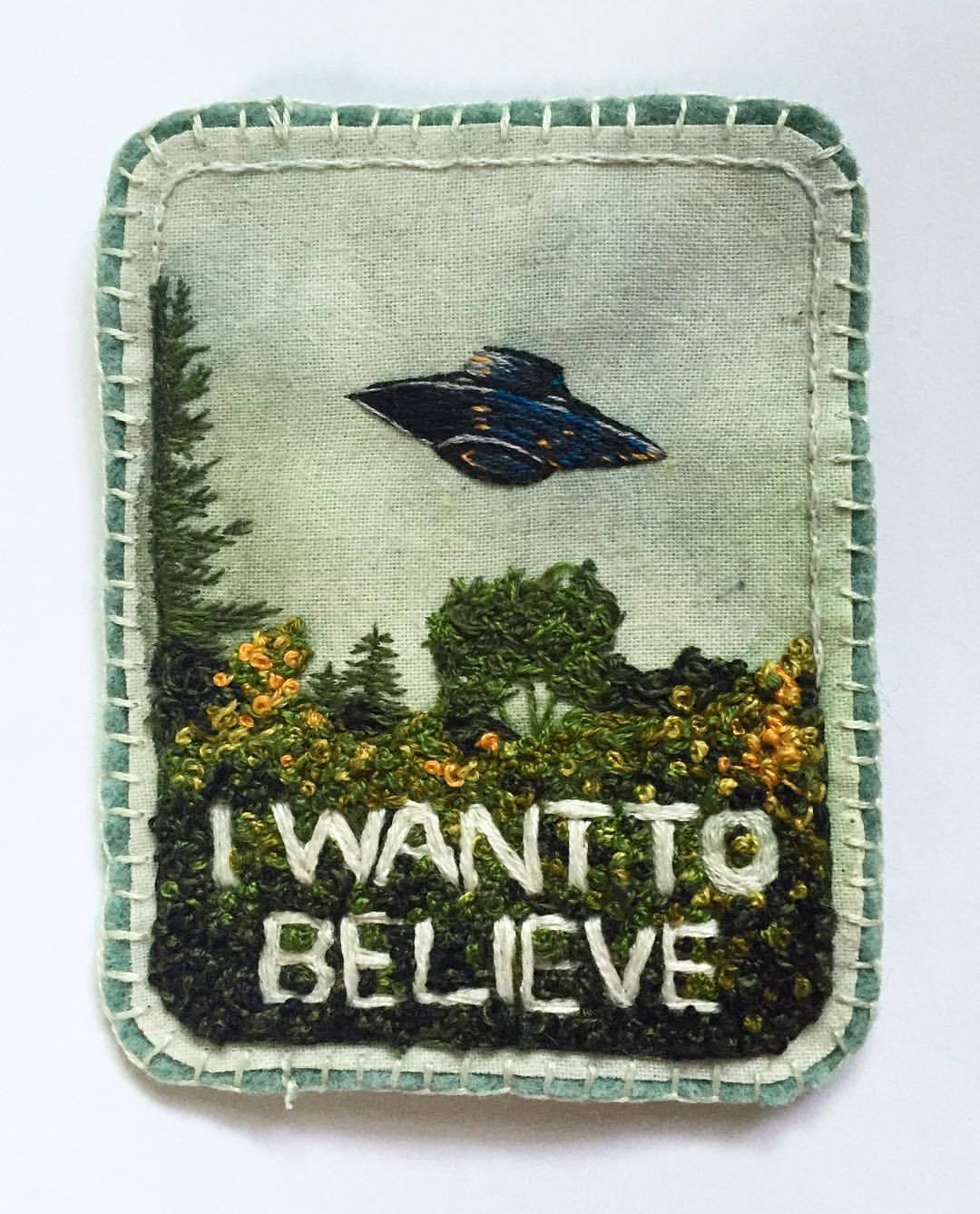 nerd-scouts:
“ I can’t tell you how obsessed I am with this badge. @sirmazbit thank you so much for commissioning this baby! It has been challenging and fun and turned out absolutely beauuuuutiful!! ✨💚👽✨👽💚✨ #nerdscouts #iwanttobelieve #handmade...