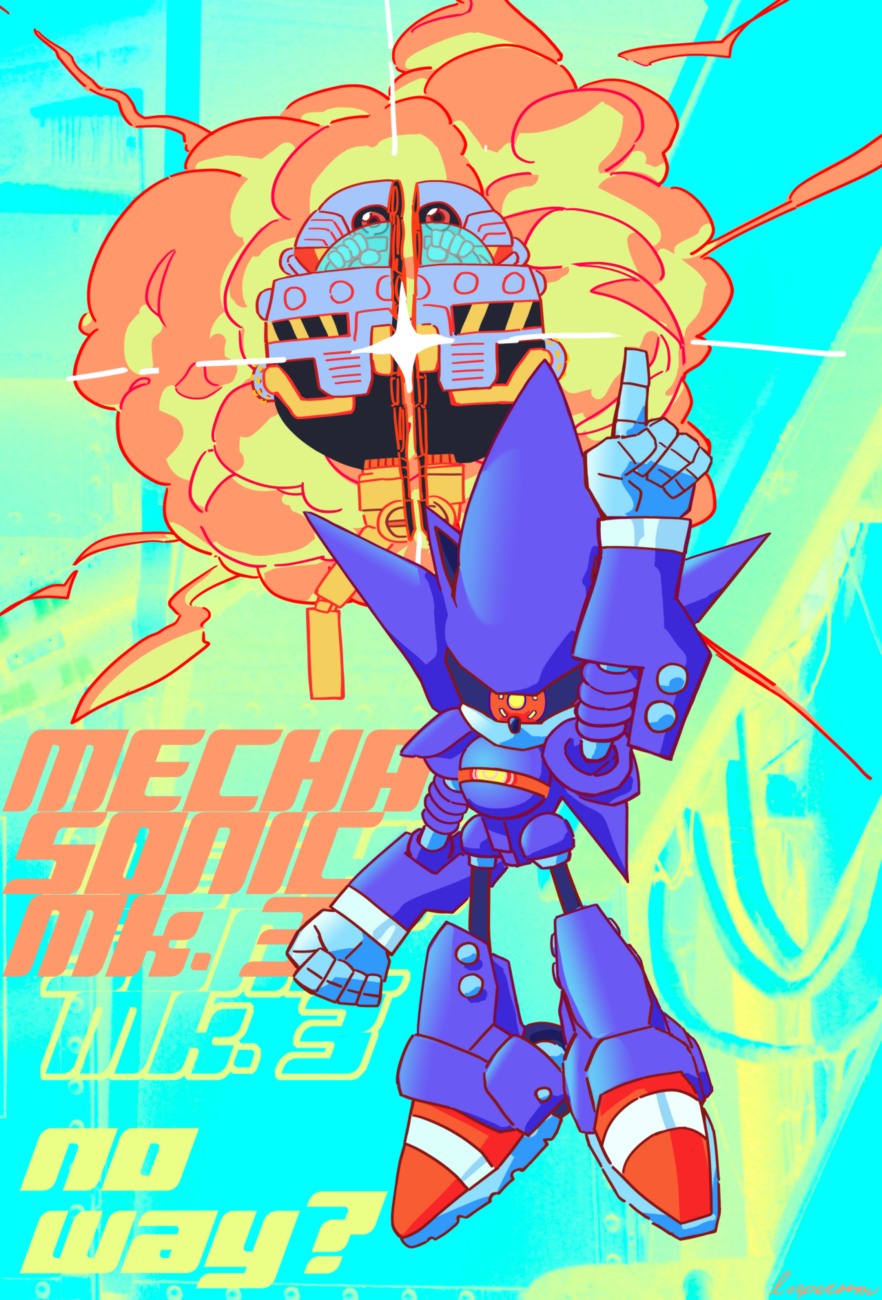 Art Loopersum — Metal Sonic Week, Part 3: Mecha Sonic Mk. 3 Aim