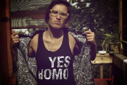 the-inspired-lesbian:  Use “YESHOMO” at the checkout in the discount field (step 2) to get 20% off yes homo tanks over at: http://www.boboacademy.com/collections/tanks/products/yes-homo-tank 