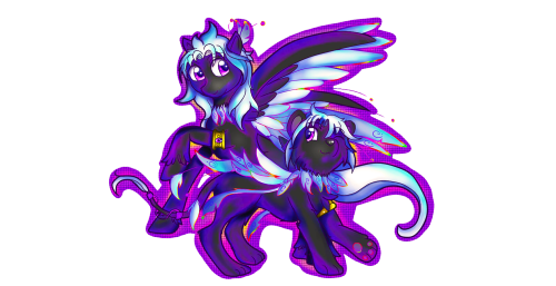 I introduce to you my two versions of Nihil, two versions, same fursona :3Winged Eclipse is my Ponys