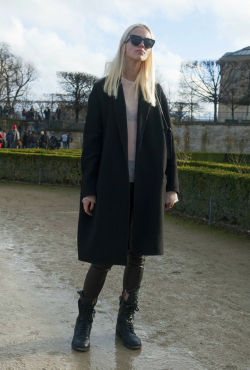 Deseased: Sasha Luss Street Style During Paris F/W 2014 