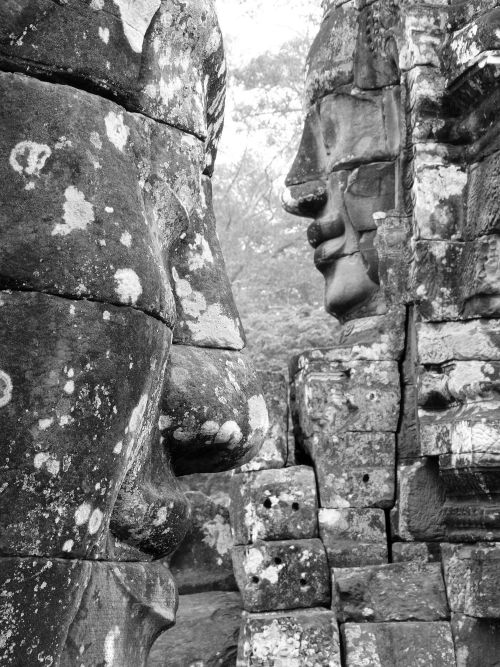 ancientart - The faces of Bayon.Bayon is a richly decorated...