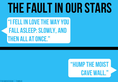 tfiosmovienews:hazels:Things to be found in John Green books.