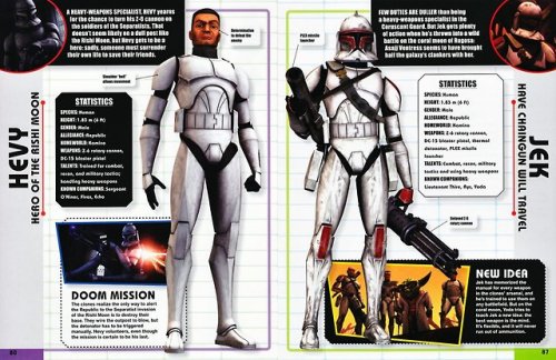 gffa:STAR WARS: THE CLONE WARS Character Encyclopedia (DK) (2010):CLONES!!!! + Stats and Fun Facts (