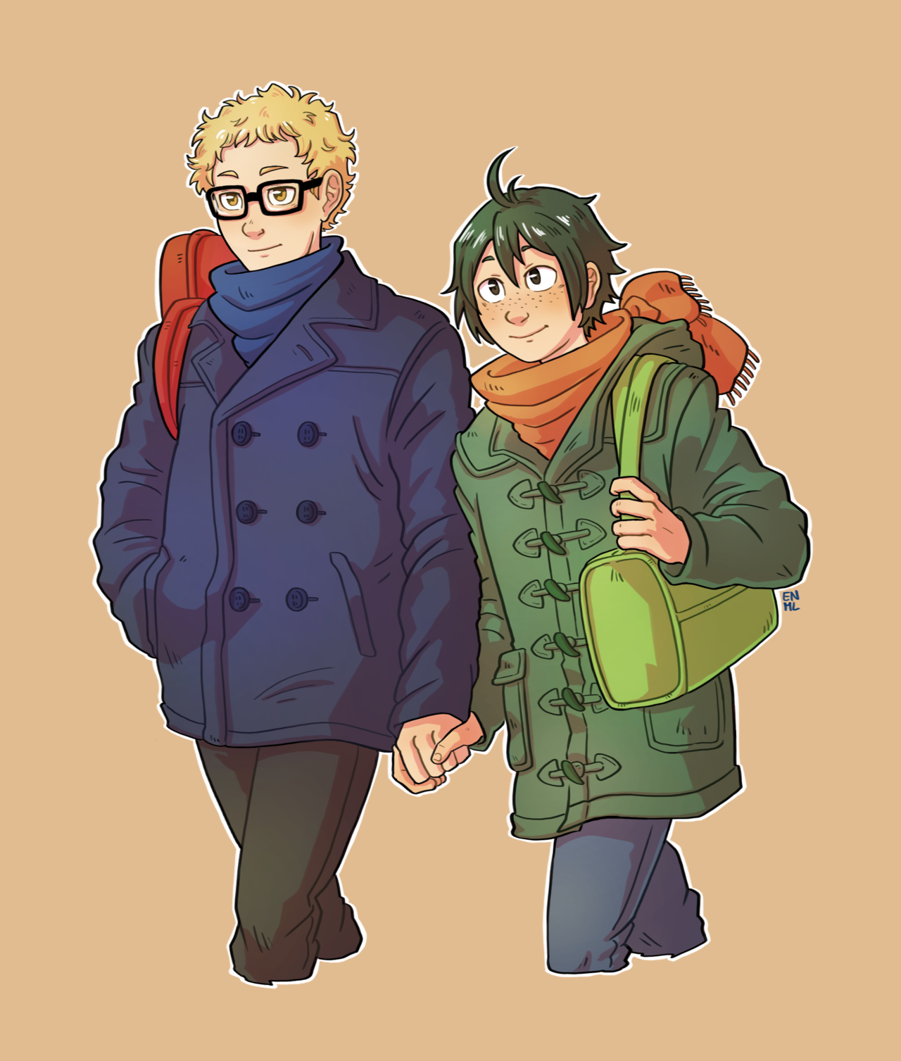 Fanart Haikyuu!! Tsukishima and Yamaguchi - Lemonenm