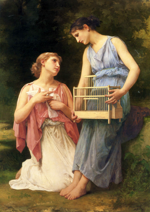 summerlilac:The Dove Fanciers - Elizabeth Jane Gardner Bouguereau
