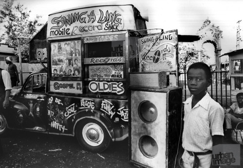 strungoutwire:  Mobile Record Store - Kingston Jamaica, 1973