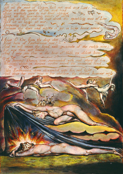 barcarole:Excerpts from Europe: A Prophecy, by William Blake. Only 12 original copies, all printed b