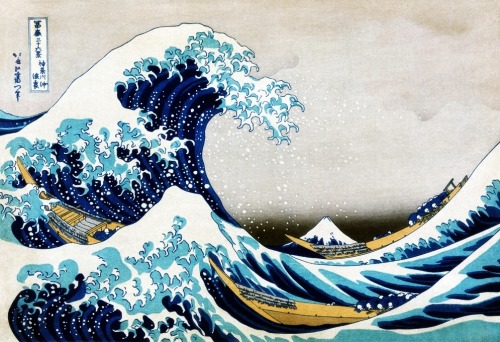 The Great Wave off Kanagawa by Katsushika Hokusai, c. 1832.La Grande Vague de Kanagawa de Katushika 