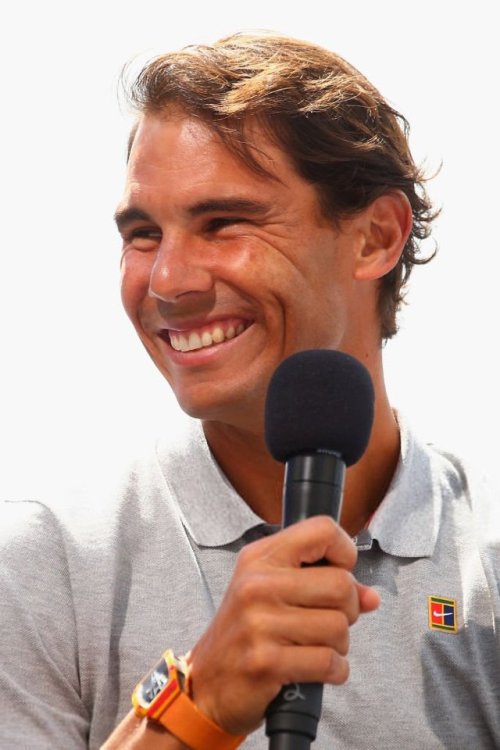 loveequalsnothing:Rafa Nadal during US Open 2018 draw ceremony (x)
