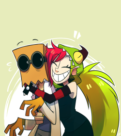 lemonteaflower:something i drew long ago to practice the style (Alan helped me with Demencia tho….).