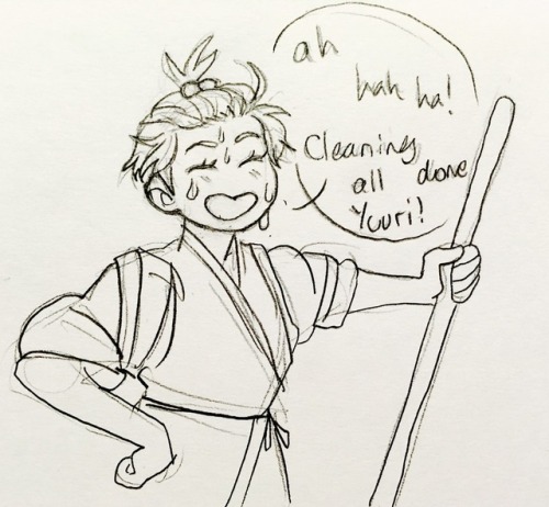 strideer:  House cleaning comic w/ yuuri and Viktor !