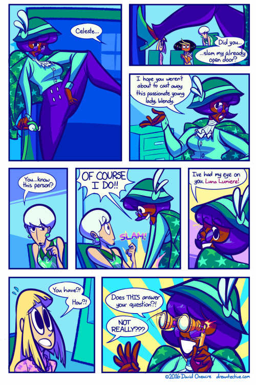davidoneacre:Realized there’s no real example of how Dreamtective usually looks on my art blog, so in no actual order, here’s a selection of my favorite pages. You can read it here.