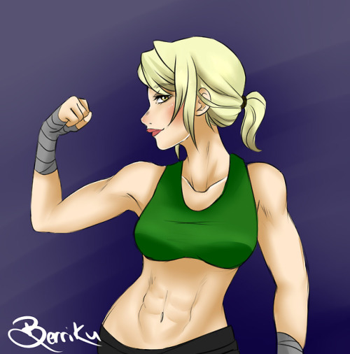 berriku: Lana Beniko~ <3 Trying to practice drawing a more muscular form :> I think we can all