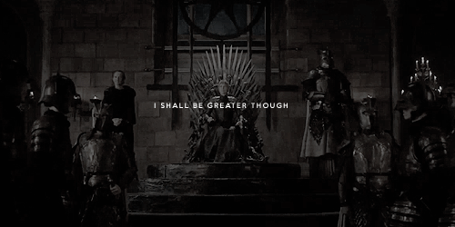 untilwolfie:He had been a great man. I shall be greater, though. A thousand years from now, when the