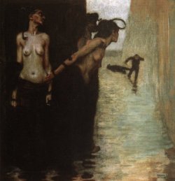 zombienormal:  The Murderer, Franz von Stuck, 1891.