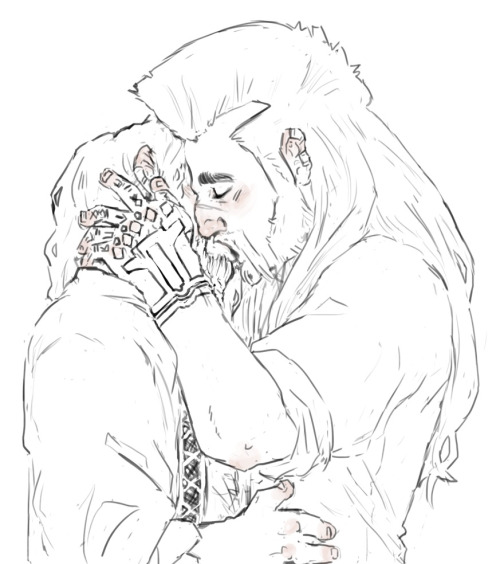 Porn Pics ladynorthstar:  young Dwalin and Thorin sharing