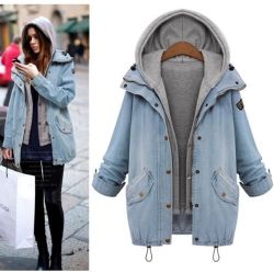 cleveruuu: Need one?  Plus Size Ladies 2 in 1 Denim Coat ใ.35 NOW ี.91    Plain Lapel Zipper Long Coat   ็.56 NOW  ษ.28   Charming Lapel Plain Cape Blouse  ส.39 NOW ร.97   Amy Green Hooded Split Front Woolen Cape  ๔.84 NOW  ี.56 