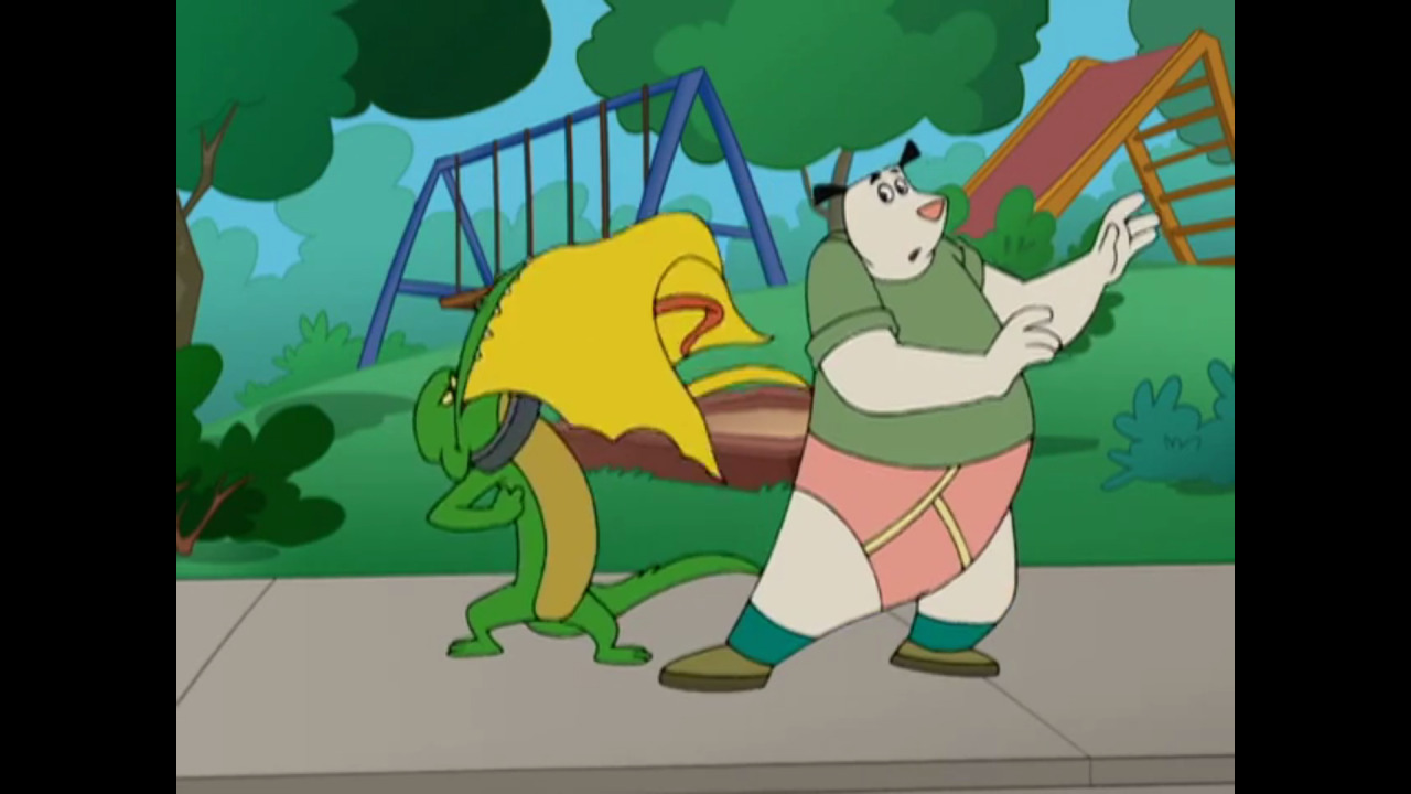 Looks like Steamer lost his pants again thanks to an alligator. And again he’s