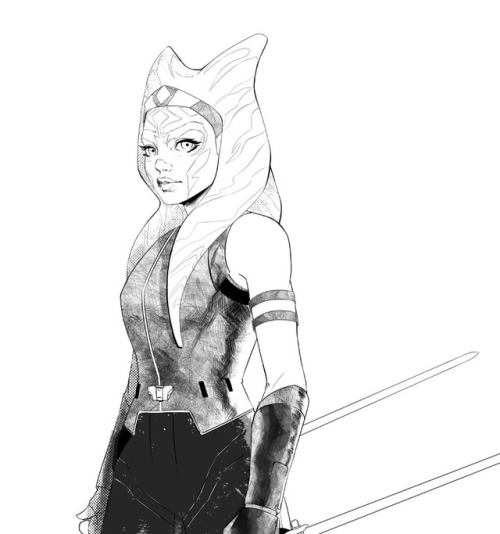 Ahsoka sketch. Excited for the Clone Wars to come back.