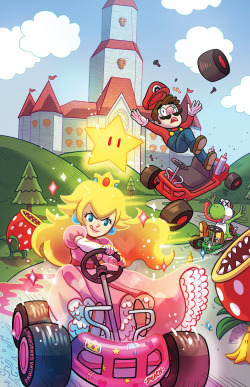 paulinaganucheau: I was invited to an amazing Mario Kart 64 zine by my good friend Tait Howard. I can’t wait till you see the rest. YAY!  I picked Royal Raceway as my track. So here’s Peach, tearing it up.  