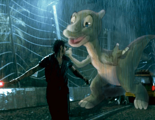 perpetual-loser:  iguanamouth:  perpetual-loser:  iguanamouth:  a jurassic park reboot with the dinosaurs replaced by land before time characters      Did I take it too far? I took it too far didn’t I?… 