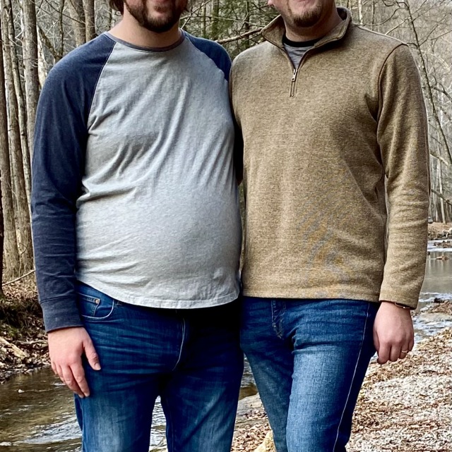 softandthic:Just a couple pictures of me being fat in the park with the man who fed me to this size. At one point, I got stuck in a children’s slide and needed help out.Can’t wait for this belly to be even bigger. 