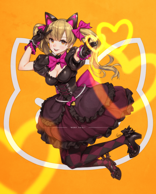 atelierdefmoe: “Black Cat” Legendary skin for D.VaOmake: With default face paint and hair color