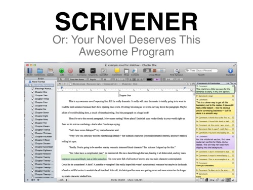 fencer-x:hamykia:midenianscholar:I’ve been using Scrivener for the past year or so for all my writin