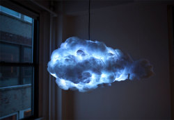imagine-create-repeat:  Thunder Storm Lamp Use cotton wool and christmas lamps and do this! 