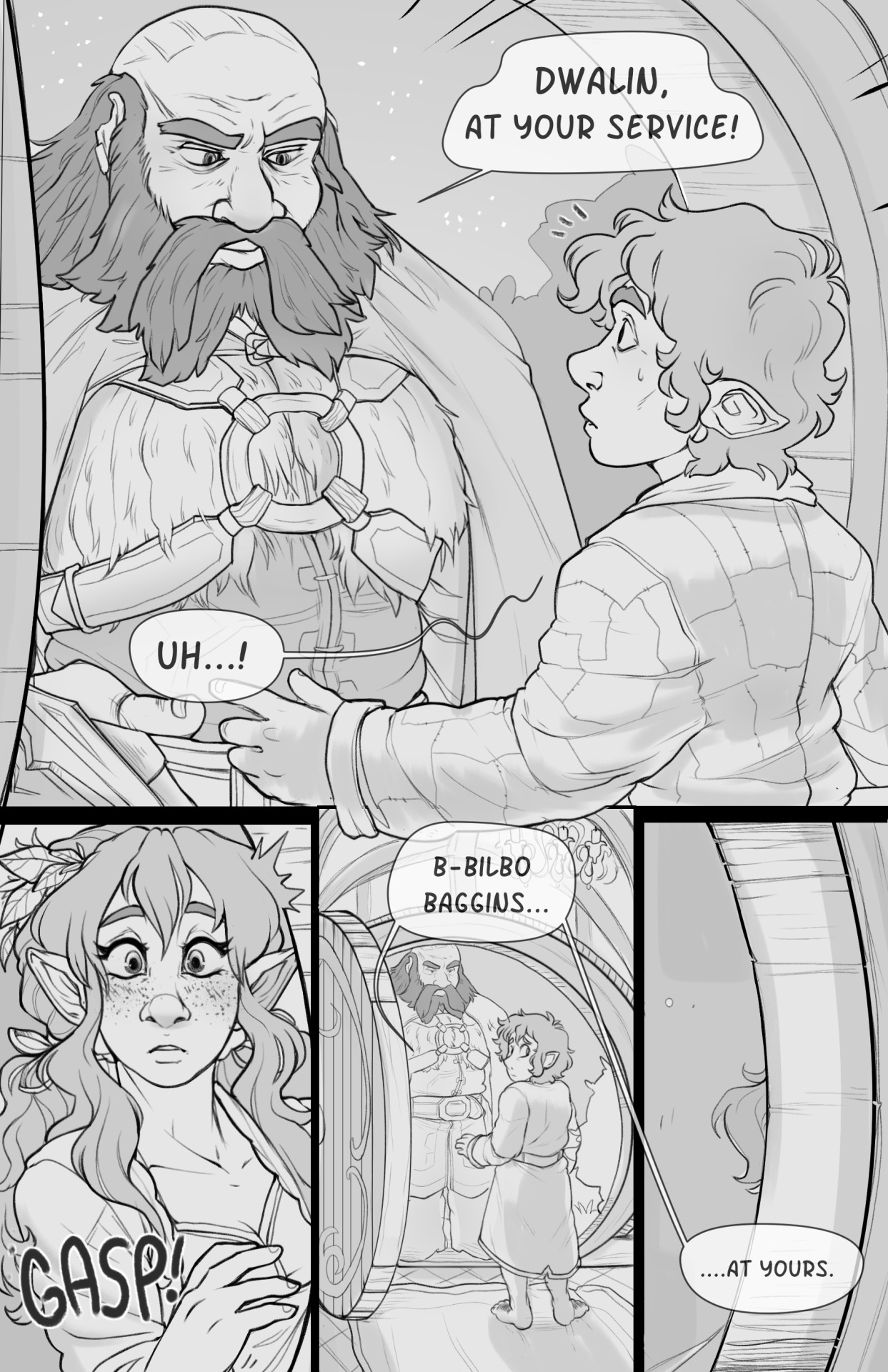 The Hobbit: Secrets in the ShadowsPg. 7 - Pg. 8 Previous Pages 5&6 Previous pages 3&4 Previous pages 1&2 Story by me, my mom 