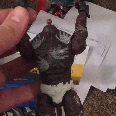 Making some #warboys out of #orcs #Uruk #Lotr #custom #action #figures #furyroad #madmax