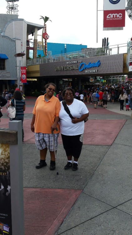 milesabovepeter:My moms and me from a our universal trip for #blackout