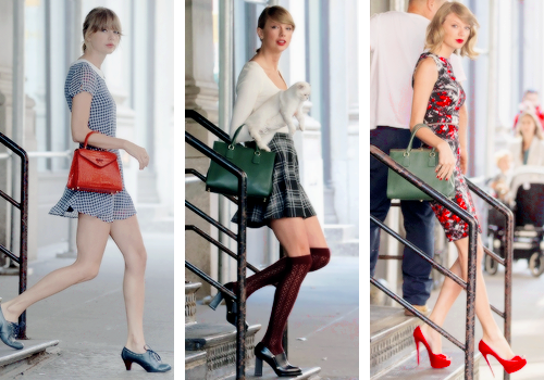 youneverlovedmes:  Taylor leaving her building in New York City on 2014 