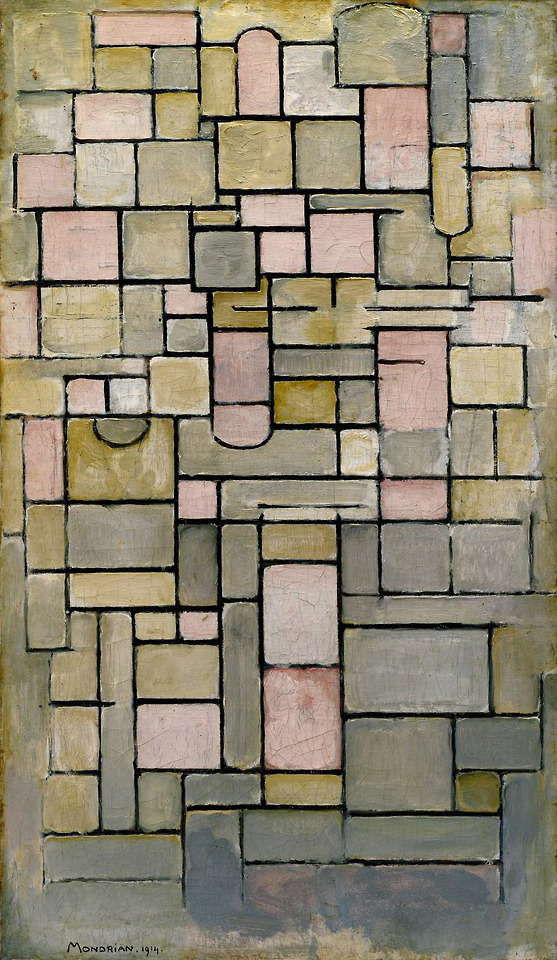 Composition 8 By Piet Mondrian, 1914, Guggenheim Museum