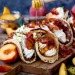 food-is-life:Pancake Tacos with Caramelized Peaches &amp; Pancetta 🍯🍑 |