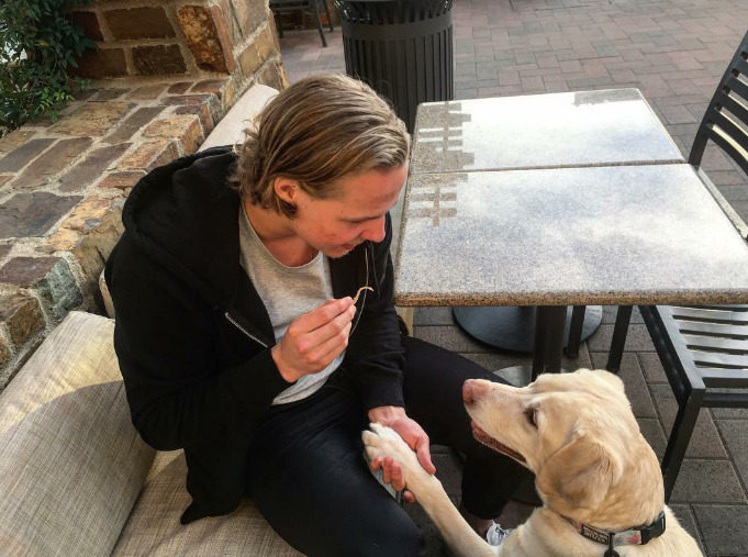 Hockey Players With Pets (And Other Animals) — Rickard Rakell holding his  puppy, Stella (Source