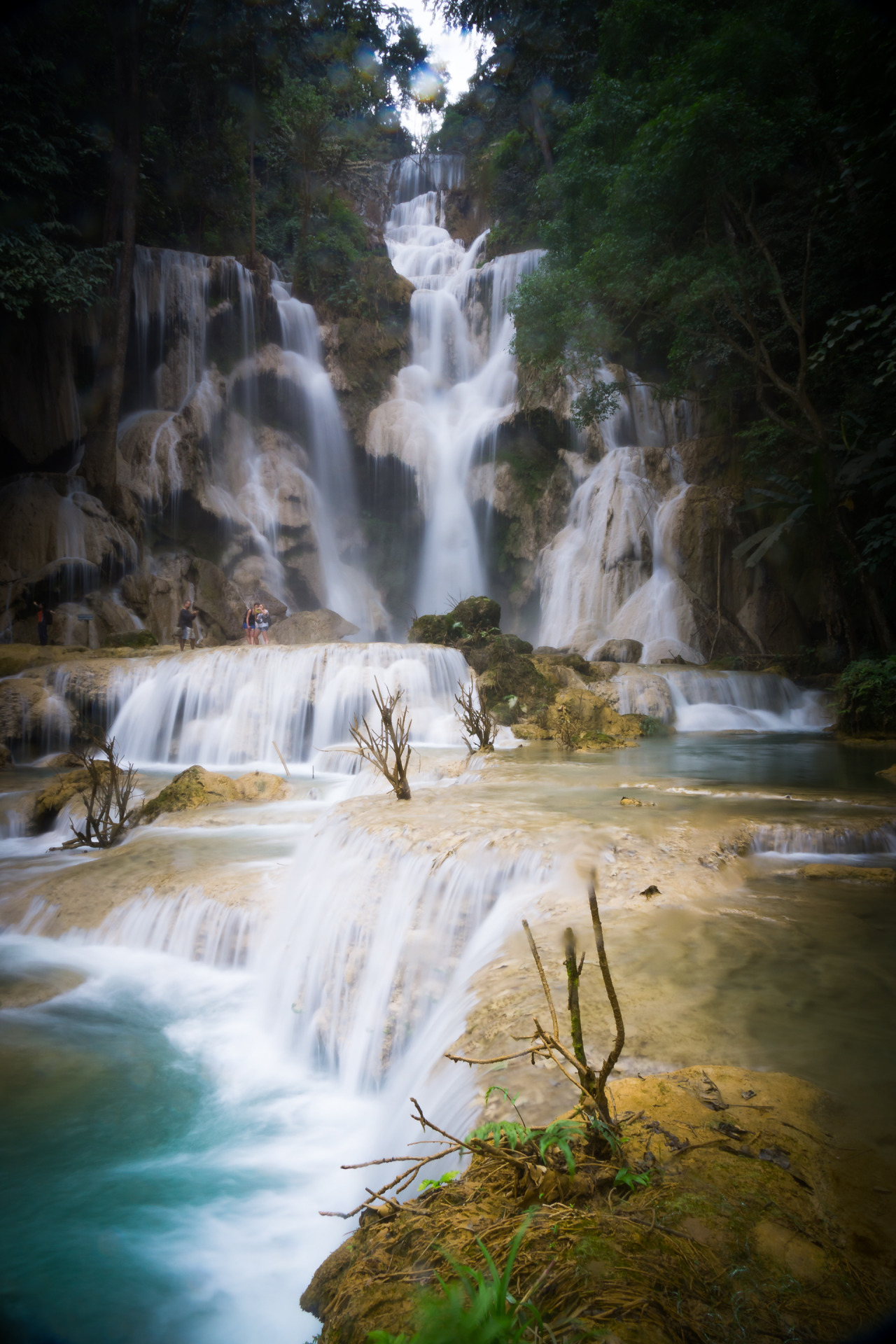 waltertravels:  Kuang Si Waterfall, Luang Prabang, Laos This multi-staged waterfall