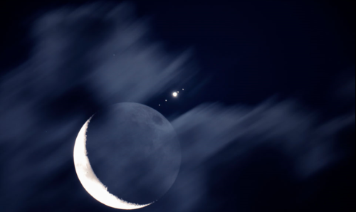 the-wolf-and-moon - Moon and Jupiter