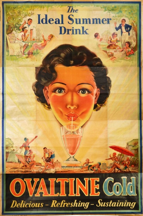 ‘The Ideal Summer Drink’Advertisement for Ovaltine (c. 1920).